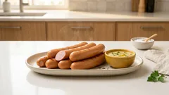 Wiener Würstchen mit cremigem Honig-Senf-Dip – schnell gemacht und perfekt zum Dippen